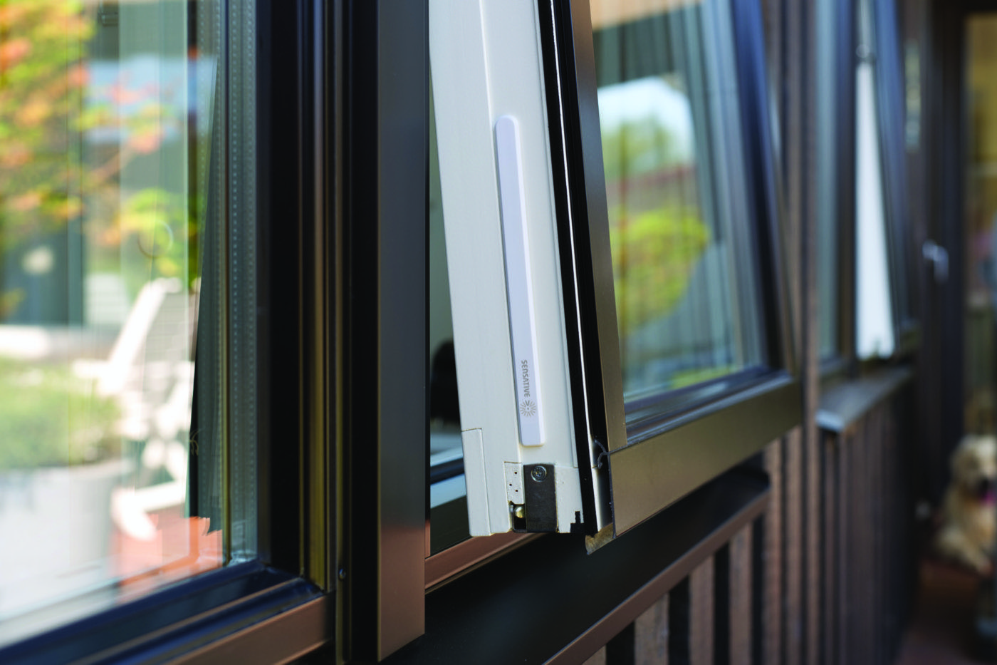 Strips +Guard fitted invisibly inside a window frame