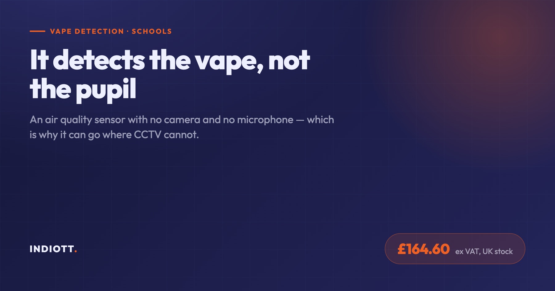 Vape detector for schools: what the Milesight GS601 measures, where to mount it and UK price